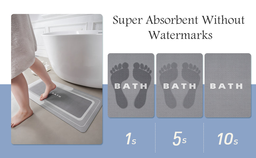 Alfombras de baño súper absorbentes (2U)