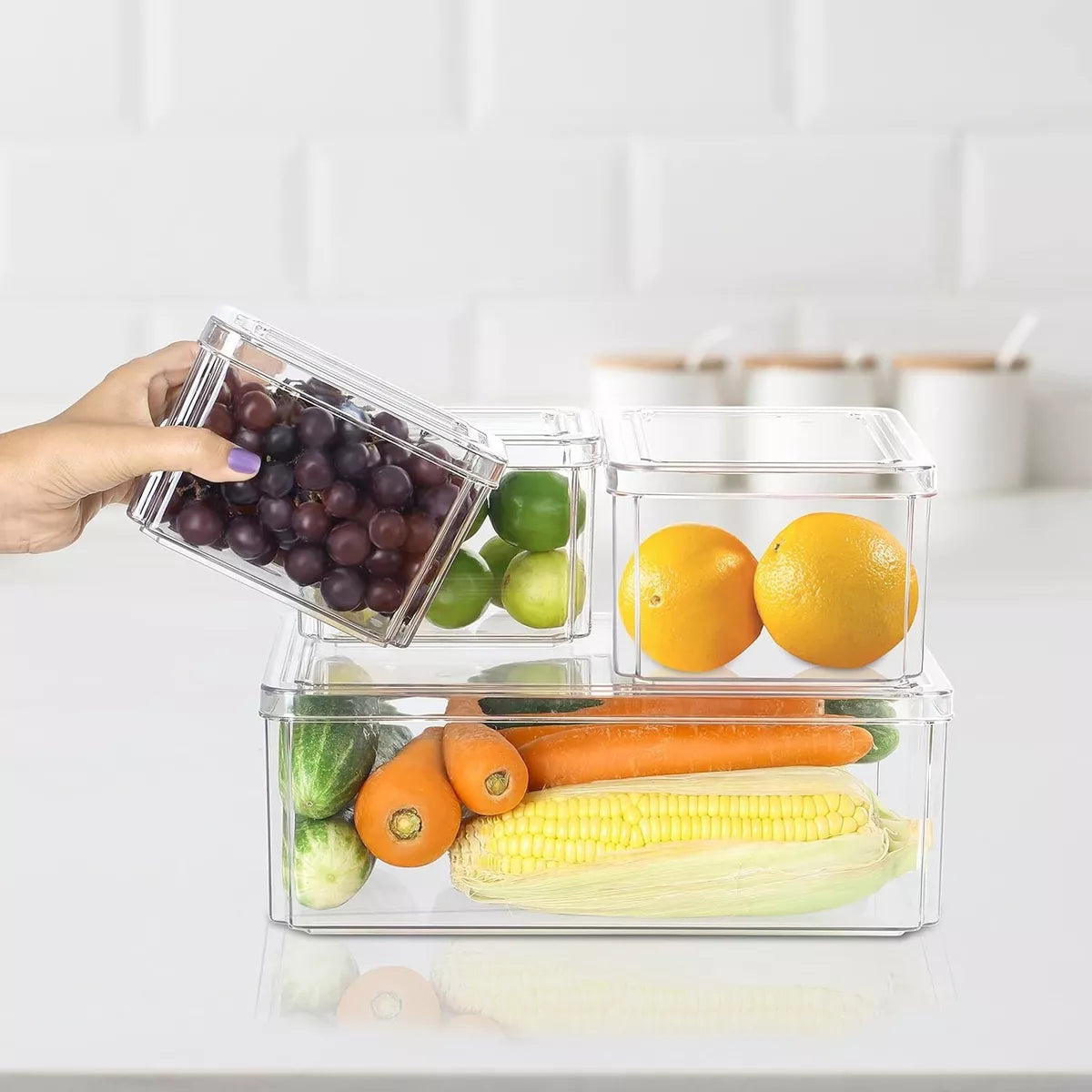 Set 4 contenedores de alimentos