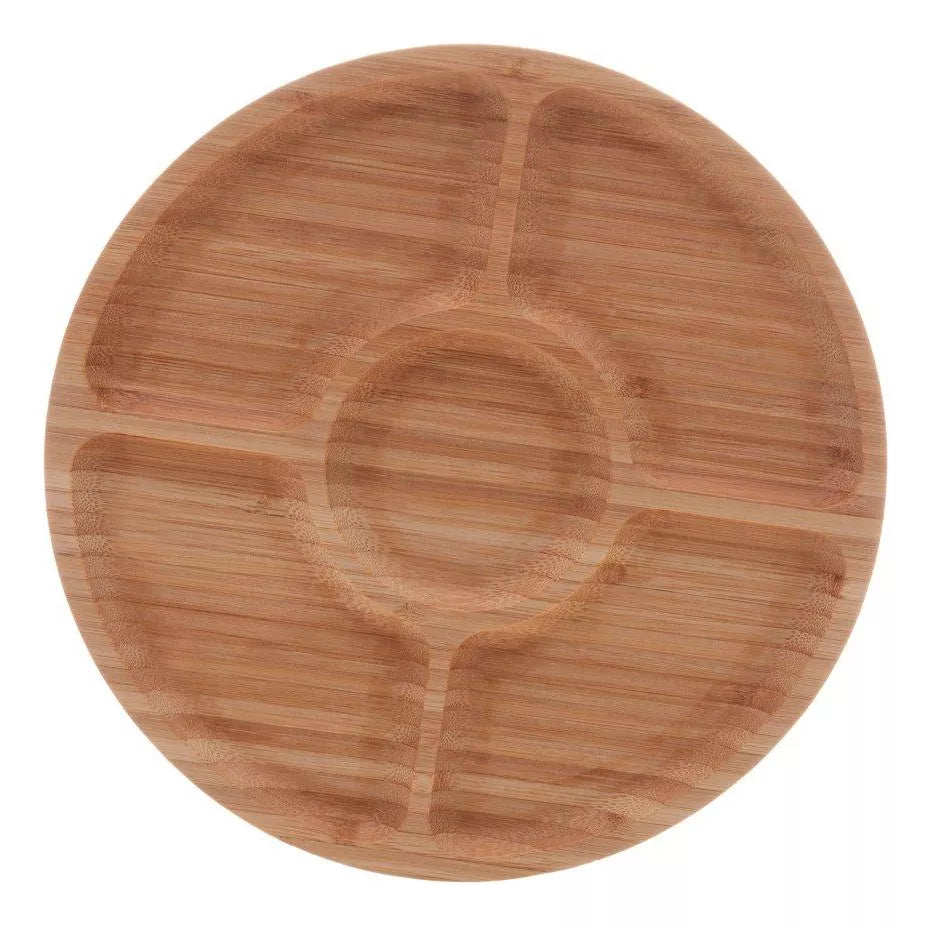 Tabla picoteo de Bambú - 5 espacios