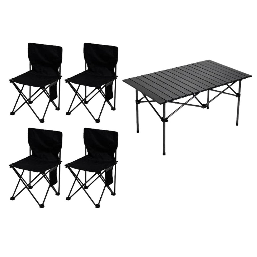 Mesa y Sillas Plegables para Camping (5UN)